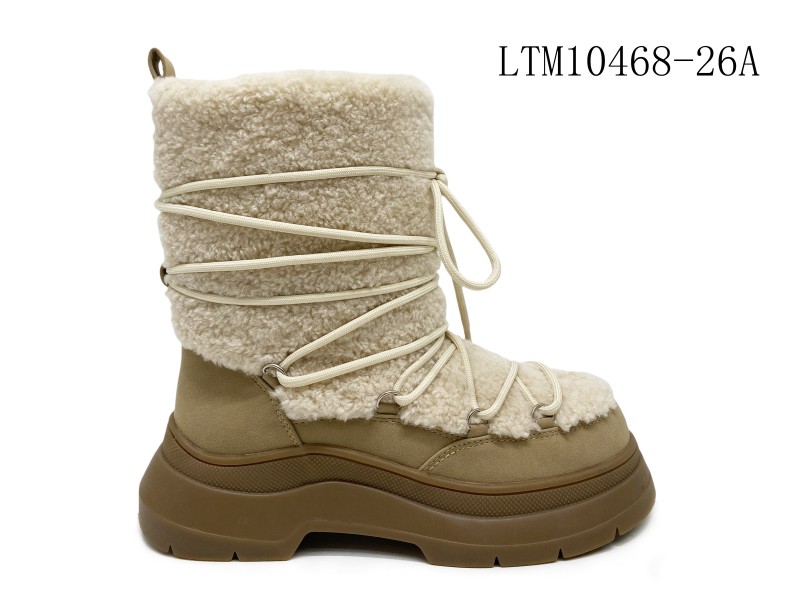 Arctic Lace-Up Plush Snow Boots Arctic Lace-Up Plush Snow Boots