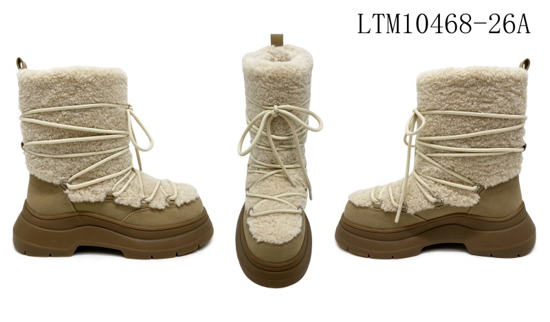 Arctic Lace-Up Plush Snow Boots Arctic Lace-Up Plush Snow Boots